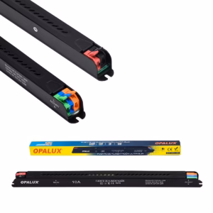 Fuente de Poder Ultra Slim 12V 10A 120W Opalux OP-F12V10A-120W: ¡Potencia y Diseño para tus Proyectos!, Fuente de poder ultra delgada Opalux OP-F12V10A-120W de 12V 10A con carcasa de aluminio, mostrando su perfil alargado y sus terminales de conexión, producto de HD Multimedia.