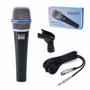 Micrófono Dinámico Profesional EALSEM ES BETAA Claridad y Resistencia para Voces e Instrumentos