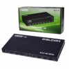Splitter HDMI x K Hz v Delcom DL SPLK Distribuye tu Señal K a  Pantallas Splitter HDMI profesional x Delcom DL SPLK de metal color negro mostrando su puerto de entrada HDMI y sus ocho puertos de salida HDMI para distribución masiva de video K producto de HD Multimedia