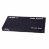 Splitter HDMI x K Hz v Delcom DL SPLK Distribuye tu Señal K a  Pantallas Splitter HDMI profesional x Delcom DL SPLK de metal color negro mostrando su puerto de entrada HDMI y sus ocho puertos de salida HDMI para distribución masiva de video K producto de HD Multimedia