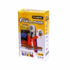 Alicate de Prensado para Terminal Tubular HSC High Full Max HFM  Lleva tus Conexiones Eléctricas al Nivel Profesional Kit completo de crimpado High Full Max HFM  mostrando el alicate de prensado de color negro y rojo junto al estuche organizador con los  terminales tubulares de colores producto de HD Multimedia PERU SAC
