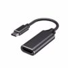 Cable Adaptador USB C a HDMI K High Full Max ZZ HFM  Proyecta tu Mundo Digital a lo Grande Adaptador USB C a HDMI High Full Max de color gris oscuro mostrando el conector macho USB C y el puerto hembra HDMI un accesorio de conectividad de HD Multimedia PERU SAC