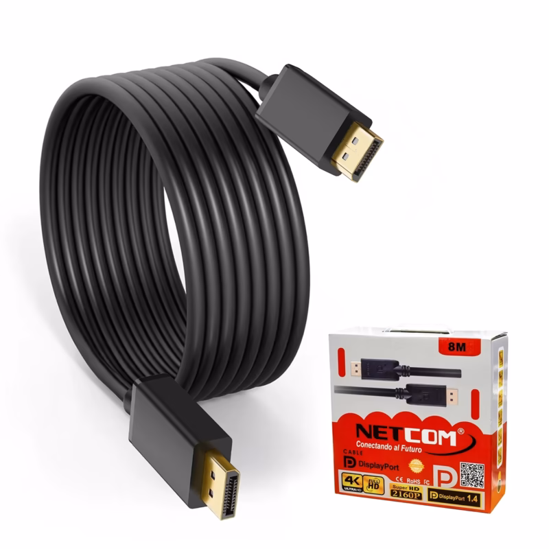 Cable DisplayPort de  Metros Netcom PE DPM K