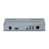 Extensor KVM  Metros HDMI K y USB Netcom PE EXU Controla tus Equipos a Largas Distancias Kit extensor KVM HDMI de  metros Netcom PE EXU mostrando las dos unidades metálicas transmisor y receptor con sus múltiples puertos HDMI y USB un producto profesional de HD Multimedia PERU SAC Extender KVM M