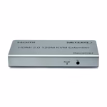 Extensor KVM 120 Metros HDMI 4K y USB Netcom PE-EXU120: Controla tus Equipos a Largas Distancias, Kit extensor KVM HDMI de 120 metros Netcom PE-EXU120, mostrando las dos unidades metálicas (transmisor y receptor) con sus múltiples puertos HDMI y USB, un producto profesional de HD Multimedia PERU SAC., Extender KVM 120M