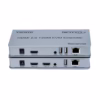 Extensor KVM  Metros HDMI K y USB Netcom PE EXU Controla tus Equipos a Largas Distancias Kit extensor KVM HDMI de  metros Netcom PE EXU mostrando las dos unidades metálicas transmisor y receptor con sus múltiples puertos HDMI y USB un producto profesional de HD Multimedia PERU SAC Extender KVM M
