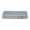 Extensor KVM HDMI con USB de  Metros Netcom PE EXU Controla tu PC o DVR a  Metros de Distancia en KHz Kit extensor KVM HDMI Netcom PE EXU mostrando las dos unidades metálicas transmisor y receptor con sus múltiples puertos HDMI y USB un producto profesional de HD Multimedia PERU SAC