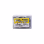 Grapas Clip 6mm Gris Pack 100pz High Full Max: Organiza y Asegura tus Cables como un Profesional, Caja con 100 grapas clip de 6mm High Full Max de color gris, con sus clavos de acero pre-insertados, un producto para instalaciones profesionales de HD Multimedia PERU SAC.