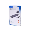 Hub USB  de  Puertos Acasis HS S con Switches Independientes Toma el Control de tus Conexiones Hub USB  de  puertos Acasis HS S de aluminio color gris oscuro mostrando sus cuatro botones e indicadores LED azules un accesorio de alta velocidad de HD Multimedia PERU SAC