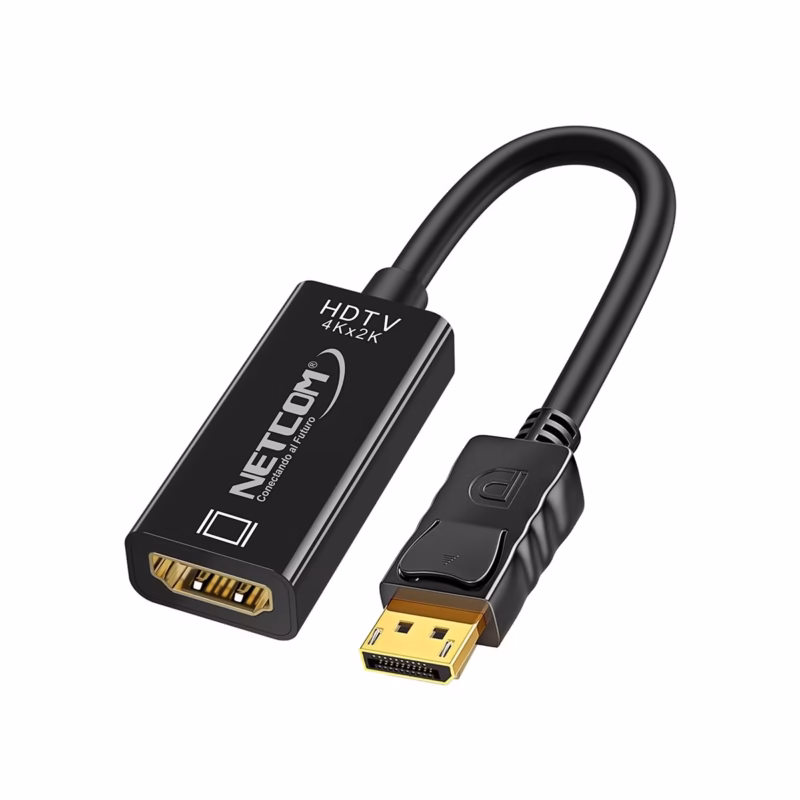 Adaptador DisplayPort a HDMI 4K@60Hz NETCOM PE-DP0185____01 Adaptador DisplayPort a HDMI K Hz NETCOM PE DP Disfruta de una Fluidez K Real en tu TV