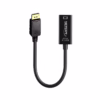 Adaptador DisplayPort a HDMI KHz NETCOM PE DP Disfruta de una Fluidez K Real en tu TV Adaptador activo DisplayPort a HDMI KHz Netcom PE DP mostrando su cable corto y conectores dorados para una conexión de alta calidad producto de HD Multimedia PERU SAC