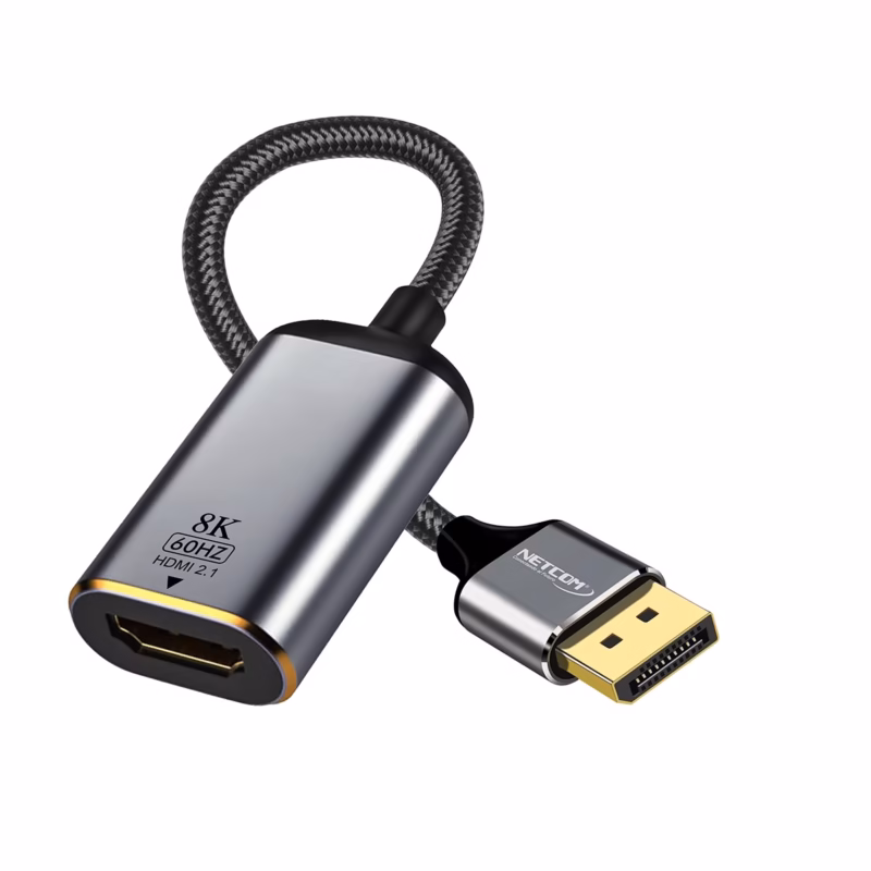 Adaptador DisplayPort a HDMI K NETCOM PE VA Libera la Potencia K y KHz de tu PC