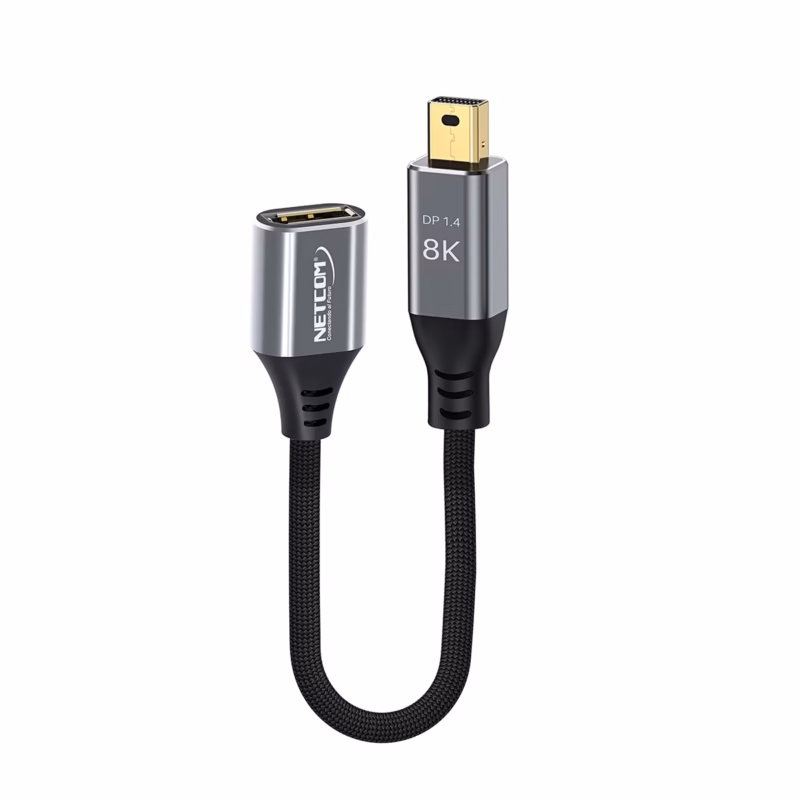 Adaptador Mini DisplayPort a DisplayPort NETCOM PE AD Desata la Máxima Calidad de tu MacBook o Surface en KHZ