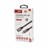 Adaptador Mini DisplayPort a DisplayPort KHZ NETCOM PE AD Desata la Máxima Calidad de tu MacBook o Surface Adaptador premium Mini DisplayPort a DisplayPort  Netcom PE AD enmallado mostrando sus conectores de aluminio dorados un producto para K y gaming de HD Multimedia PERU SAC