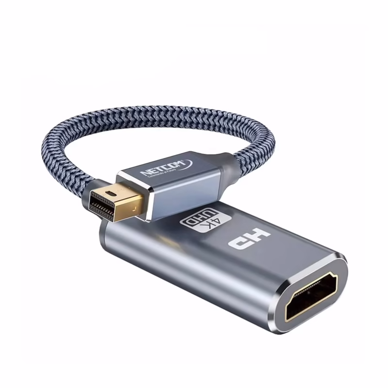 Adaptador Mini DisplayPort a HDMI NETCOM PE VA Conecta tu MacBook Surface o Laptop a lo Grande en KHz
