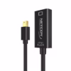 Adaptador Mini DisplayPort a HDMI KHz NETCOM PE DP Disfruta de una Fluidez K Real Adaptador activo Mini DisplayPort a HDMI KHz Netcom PE DP mostrando su cable corto y conectores dorados para una conexión de alta calidad producto de HD Multimedia PERU SAC