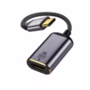 Adaptador USB C a HDMI K NETCOM PE VA Libera la Potencia K de tu Laptop o MacBook Adaptador premium USB C a HDMI  Netcom PE VA enmallado mostrando sus conectores de aleación de aluminio y contactos dorados un producto para K y gaming de HD Multimedia PERU SAC