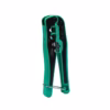 Alicate Crimping Tool para RJ RJ RJ RJ HONY HY G Alicate de prensado multifunción HONY HY G de color verde y negro mostrando sus diferentes cabezales de crimpado para RJ y RJ una herramienta profesional de HD Multimedia PERU SAC