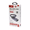 Cable Adaptador Micro HDMI a HDMI KHz NETCOM PE VA Adaptador Micro HDMI a HDMI K portátil para cámaras y laptops HD Multimedia PERU SAC