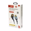 Cable DVI a HDMI Premium NETCOM PE DV   Metros Cable DVI a HDMI premium Netcom PE DV de  metros mostrando su resistente cable enmallado negro y sus conectores de aleación de aluminio y dorados un producto de HD Multimedia PERU SAC