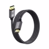 Cable DisplayPort a HDMI KHz MT Enmallado NETCOM PE DH La Conexión Perfecta entre tu PC y TV Cable premium DisplayPort a HDMI Netcom PE DH de  metros enmallado en nylon mostrando sus conectores de aleación de aluminio y contactos dorados producto de HD Multimedia PERU SAC