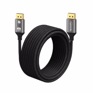 Cable DisplayPort de 5MT Enmallado 4K@60Hz NETCOM PE-DP0194_____01 Cable DisplayPort de MT K NETCOM PE DP Enmallado El Cable Ideal para tus Proyectos