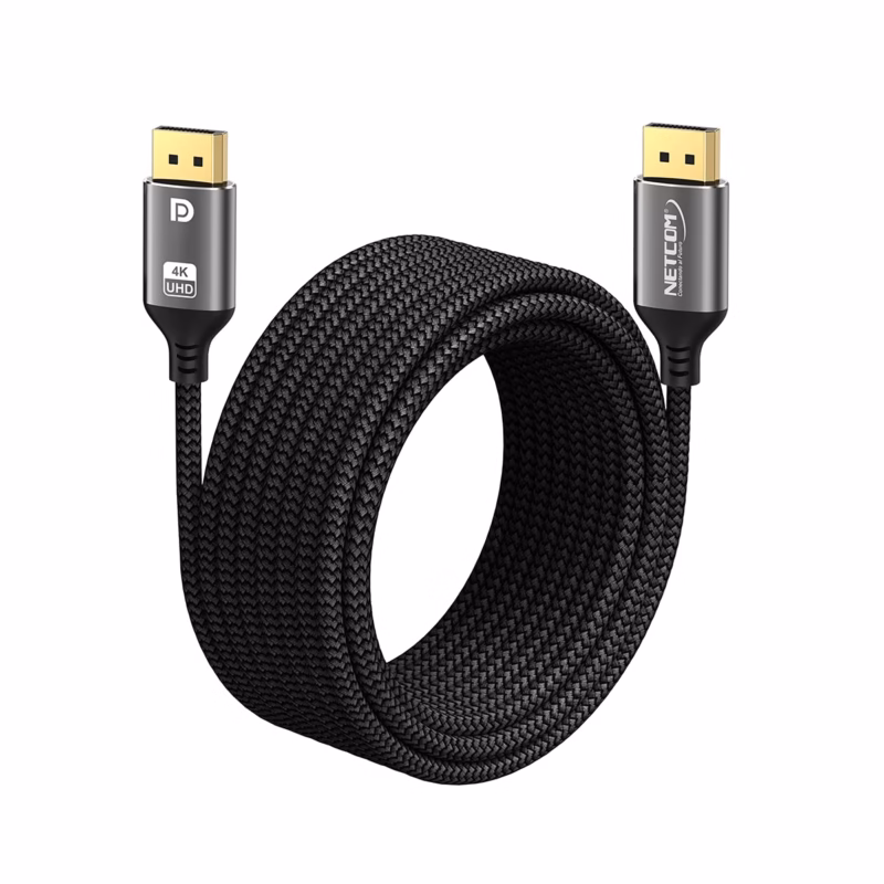 Cable DisplayPort de MT K NETCOM PE DP Enmallado El Cable Ideal para tus Proyectos