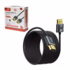 Cable HDMI K Slim MT Ultra HD KHZ v NETCOM PE HD La Conexión Discreta para Largas Distancias Cable HDMI K ultra delgado y enmallado de  metros Netcom PE HD mostrando sus conectores premium de aluminio un producto de HD Multimedia PERU SAC