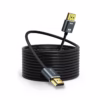 Cable HDMI K Slim MT Ultra HD KHZ v NETCOM PE HD La Conexión Discreta para Largas Distancias Cable HDMI K ultra delgado y enmallado de  metros Netcom PE HD mostrando sus conectores premium de aluminio un producto de HD Multimedia PERU SAC
