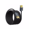 Cable HDMI K Slim MT Ultra HD KHZ v NETCOM PE HD La Conexión Discreta para Largas Distancias Cable HDMI K ultra delgado y enmallado de  metros Netcom PE HD mostrando sus conectores premium de aluminio un producto de HD Multimedia PERU SAC