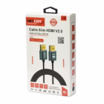 Cable HDMI 4K Slim Enmallado 1.8M Ultra HD 4K@60HZ v2.0 NETCOM PE-HD0882: Resistencia y Durabilidad