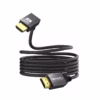 Cable HDMI K Slim  Grados M Ultra HD KHz v NETCOM PE HD La Solución Perfecta para tu TV en la Pared Cable HDMI K de m slim y enmallado Netcom PE HD destacando el conector en ángulo de  grados un producto ideal para televisores montados en la pared de HD Multimedia PERU SAC