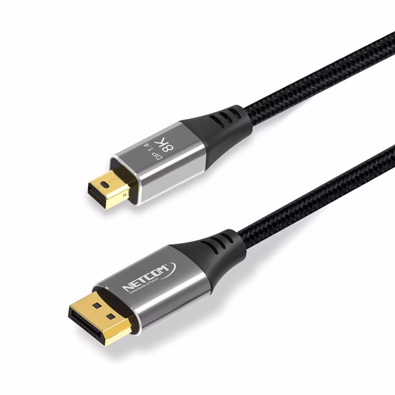 Cable Mini DisplayPort a DisplayPort NETCOM PE DP Desata la Máxima Calidad de tu MacBook o PC en KHz  Metros