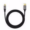 Cable Mini DisplayPort a DisplayPort KHz MT NETCOM PE DP Desata la Máxima Calidad de tu MacBook o PC Cable premium Mini DisplayPort a DisplayPort  Netcom PE DP enmallado mostrando sus conectores de aluminio dorados un producto para K y gaming de HD Multimedia PERU SAC