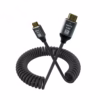 Cable Mini HDMI en Espiral de MT kHz KHz NETCOM PE HD La Conexión Perfecta y sin Enredos para tu Cámara