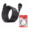 Cable de Poder C a C AWG A  Metros NETCOM PE PW La Conexión Esencial para tu Data Center Cable de poder de alta capacidad Netcom PE PW mostrando el conector macho C y el conector hembra estándar C un cable profesional para PDU y UPS de HD Multimedia PERU SAC