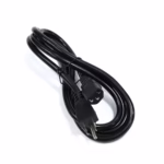 Cable de Poder PC 14AWG C13 a Nema 5-15P 1.8M American NET en Perú, Cable de poder de alta resistencia American NET de 1.8 metros y calibre 14AWG, mostrando el enchufe NEMA 5-15P y el conector C13 para computadora, producto de HD Multimedia PERU SAC.