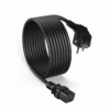 Cable de Poder Schuko a C AWG A  Metros NETCOM PE PW Energía de Máxima Capacidad para tus Servidores Cable de poder de alta capacidad Netcom PE PW mostrando el enchufe de pared Schuko y el conector rectangular C para servidores un producto de grado profesional de HD Multimedia PERU SAC