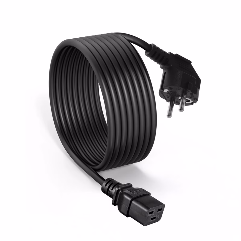 Cable de Poder Schuko a C NETCOM PE PW Calibre AWG A  Metros Energía de Máxima Capacidad para tus Servidores