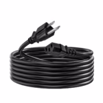 Cable de Poder para PC 5-15P a C13 14AWG 16A 1.8 Metros NETCOM PE-PW0082: La Máxima Seguridad para tu Computadora, Cable de poder de alta resistencia Netcom PE-PW0082 de 1.8 metros y calibre 14AWG, mostrando el enchufe NEMA 5-15P y el conector C13 para computadora, un producto de HD Multimedia PERU SAC.