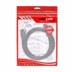 Cable de Poder para PC 5-15P a C13 14AWG 16A 1.8 Metros NETCOM PE-PW0082: La Máxima Seguridad para tu Computadora, Cable de poder de alta resistencia Netcom PE-PW0082 de 1.8 metros y calibre 14AWG, mostrando el enchufe NEMA 5-15P y el conector C13 para computadora, un producto de HD Multimedia PERU SAC.