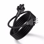 Cable de Poder Trébol a 3 en Línea (Tipo L) 1.8 Metros Delcom DL-CP3L001: La Conexión Segura para tus Equipos y Viajes, Cable de poder de alta resistencia Delcom DL-CP3L001 de 1.8 metros, mostrando el conector hembra tipo trébol (C5) y el enchufe macho de 3 pines en línea (Tipo L), un producto de HD Multimedia PERU SAC.