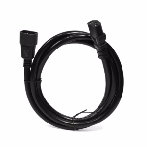 Cable para UPS C13 a C14 16A 14AWG 1.8 Metros NETCOM PE-PW0080: La Conexión Más Segura para tu UPS y Servidores, Cable de poder de alta resistencia Netcom PE-PW0080 de 1.8 metros, mostrando el conector macho C14 y el conector hembra C13 para UPS y servidores, un producto de grado profesional de HD Multimedia PERU SAC.