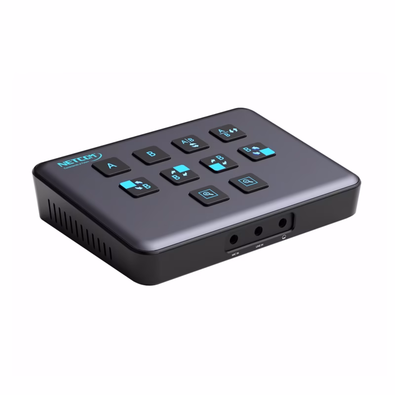 Capturador HDMI Dual 4K@60Hz con PIP Selector Streaming NETCOM PE-EL0287____01 Capturador HDMI Dual K con PIP Selector Streaming NETCOM PE EL Crea Streams Profesionales Fácilmente en KHz
