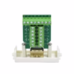 Conector HDMI 4K con Borneras para Placa de Pared American NET GP-AC-HH-B, Conector jack HDMI 4K con borneras American NET, mostrando el puerto HDMI hembra frontal y los terminales de tornillo traseros para una instalación sin soldadura, producto de HD Multimedia PERU SAC.