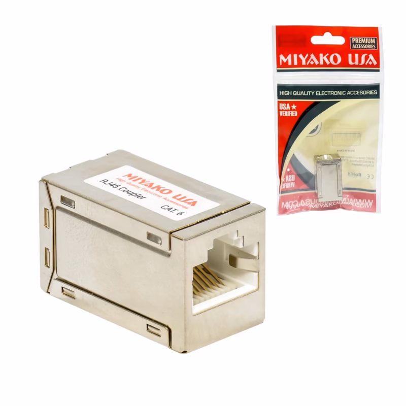 Empalme de RED Cat Cate MIYAKO USA  N Extiende tu Cable de Red sin Perder Velocidad