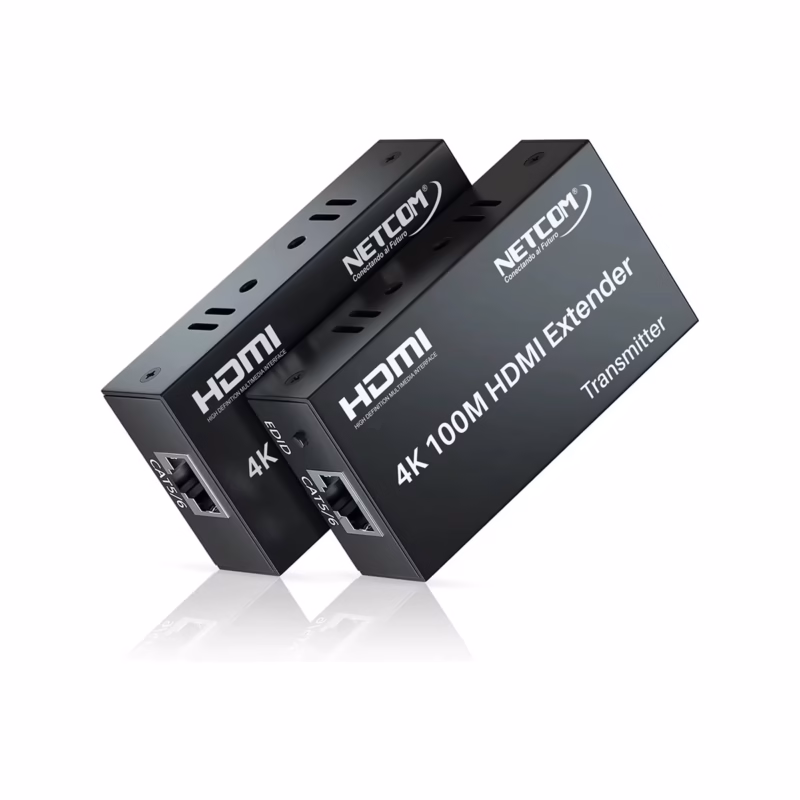 Extender HDMI 100 Metros por UTP NETCOM PE-EX0100_____01 Extensor HDMI K Metros NETCOM PE EX
