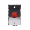 Faceplate SPEAKON Metálico Finder WP TM Dale un Acabado Profesional a tu Sonido Faceplate o placa de pared metálica marca Finder con un conector Speakon hembra de  polos y color rojo profesional instalado producto para audio de HD Multimedia PERU SAC