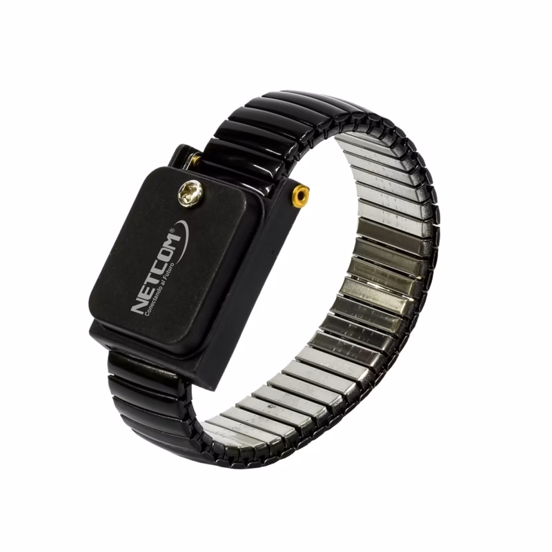 Pulsera Antiestática Inalámbrica en Acero Inoxidable NETCOM PE PA Repara con total Libertad