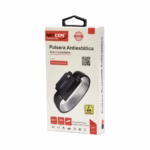 Pulsera Antiestática Inalámbrica en Acero Inoxidable NETCOM PE-PA0250: Repara con total Libertad, Brazalete antiestático ESD inalámbrico NETCOM PE-PA0250 para técnicos electrónicos – HD Multimedia PERU SAC,